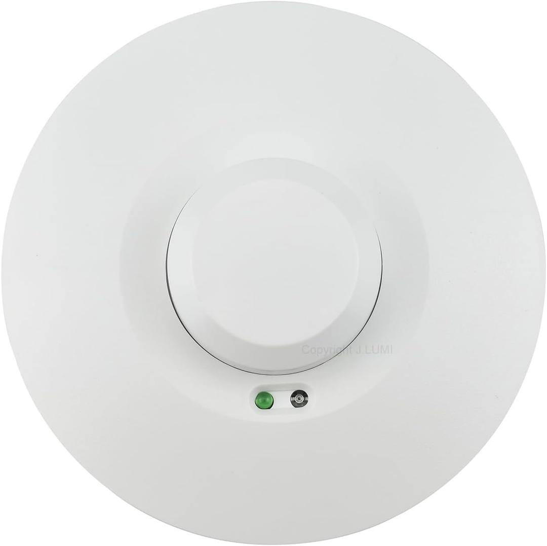 YCA2002 Ceiling Motion Sensor, 5.8 GHz Microwave Motion Detector Light Switch, Rated 1200W, Ceiling Mount Motion Detector, 32-ft Range, White (85-265V AC)