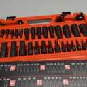 Hex Bit Impact Socket Set: 36-Piece with 4 Adapters, 1/4" 3/8" 1/2" Drive Master Allen Impact Socket Set, SAE and Metric, H5-H19 & 3/4"-5/64", Heavy Duty Storage Case, Automotive Mechanic
