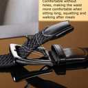 Mens Golf Belt, Casual Belts for Men Jeans Adjustable Braided Web Belt (Brown)