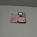 JEEHOOD Compatible with iPhone 14 Pro Wallet Case with Card Holder RFID Blocking for Women Men, Double Magnetic Clasp Kickstand Shockproof Phone Case Fit for iPhone 14 Pro, Rose Gold