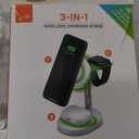 iLive 3-in-1 Wireless Charging Stand - White