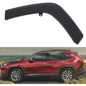 Bumper Side Wheel Molding Trim Fit for RAV4 2019 2020 2021 2022 (Rear Left Side)
