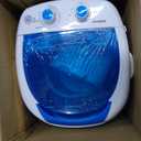Elevon Mini Spin Dryer Portable Washing Machine, Compact Laundry for Home, Apartment, RV, Blue