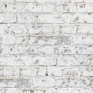 Brick Wallpaper Peel and Stick Wallpaper 17.3"x197" Vintage Faux 3D Brick Contact Paper White and Grey Self Adhesive Removable Wallpapers for Bedroom Textured Wall Paper for Fireplace Home Decorate