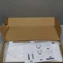 5 Tier Wall Shelf Unit - Narrow Smooth Laminate Finish - Vertical Column Wall Decor Mount Floating Storage Home Decor Organizer Tall Tower Utility Shelf for Bedrooms, Living Rooms(White)