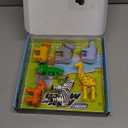 POPULAR PLAYTHINGS Magnetic Animals for Toddlers 1-3, Mini Mix or Match Animal Toys, Set of 7 Gift for Kids - Jungle Animals with Pop-up Playmat