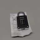 Locker Lock for Gym, School, Home & Work | 4-Digit Combination Padlock | 1-Pack, Black/Silver