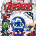 JA-RU Marvel Avengers Figures Large 5.5" Foam Ball (1 Captain America) Squishy Toy Action Super Hero Spiderman, Hulk, Iron Man & Black Panther. Fidget Ball Stress Toy D-6821-1s
