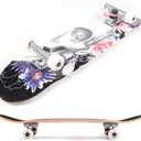 Amrgot Skateboards for Beginners,31*8 inches Complete Skateboards for Kids,Boys,Girls and Adults,7 Layer Maple Wood, Double Kick Deck Concave Standard and Tricks Skateboard
