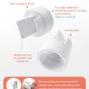 Pump Parts 4PCS Replacement Kit for Spectra S1/S2/S9 Plus/Synergy Gold  Includes 21mm Flanges, Duckbill Valves, Backflow Protectors, Tubes & Bottles (Not Original Accessories)