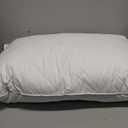 Three Geese White Goose Feather Pillows Queen/Standard Size Set of 1- Soft 600 Thread Count 100% Cotton, Medium Firm,Soft Support, White Solid