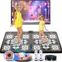 HAPHOM TIK-Tok Dance Game Soft Mat Toys - Wireless Family Fun Electronic Dance Mats for Kids and Adults - Double Use Exercise Dance Wrinkle-Free & Non-Slip Pad for TV, Gifts for Boys & Girls (Boho) 