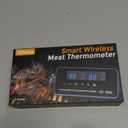 2025 AI Wireless Meat Thermometer, Smart Bluetooth Meat Thermometer Digital, ±0.5°F High Accuracy, Grill Temperature Probe for BBQ, Grilling, Smoker, Oven, Cooking, Air Fryer, 1 Probe