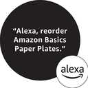 Amazon Basics Everyday Disposable Paper Plates, 10 Inch, Microwave-Safe, Cut Resistant, Soak-Proof, 150 Count
