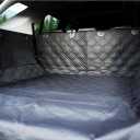 Bulldogology SUV Cargo Liner for Dogs 55"x106" Heavy Duty Pet Trunk Cargo Cover - Dog Car Seat Cover Waterproof Nonslip - Dog Hair, Muddy Paws, Scratches Cover Protector for Cars Vans (X-Large, Black)