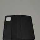 SHIELDON Case for iPhone 12/12 Pro 5G, Genuine Leather Wallet Case Magnetic RFID Blocking Credit Card Holder Kickstand Shockproof Cover Compatible with iPhone 12/12 Pro (6.1 Inch 2020) - Black