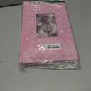 Baby Photo Album 4x6 300 Pockets with Memo Area & Hand and Footprint Kit, Linen Cover Slip-in Memory Book with Front Window, Acid-Free Keepsake for Newborn Boy Girl, First Year Moments, Pink