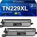 TN229XL TN229 Black High Yield Toner Cartridges Compatible Replacement for Brother TN229XL TN229 TN229XLBK Toner for HL-L3280CDW MFC-L3780CDW MFC-L3720DW HL-L3300CDW HL-L3220CDW Printer, 2 Pack