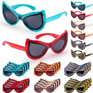 Kids Spider Sunglasses Bulk 24 Pack, Party Favors for Kids Age 3-8, UV400 Protection Sunglasses for Boys Girls, Goodie Bags Stuffers for Birthday/Classroom/Pool Party Supplies, Gifts for Students