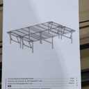 Amazon Basics Bed Frame with Storage, Foldable Metal Platform, Sturdy Steel, No Box Spring Needed, 18 Inches High, Tool-Free Setup, King Size, Black