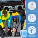 2Pcs/4Pcs Ski Guards Gel Pads, 6 x 4 Inch Snowboard Shin Pads, Reusable Ski Shin Protector Pad for Ski Boot Liner Reducing Pressure
