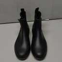 Asgard Women's Ankle Rain Boots Waterproof Chelsea Boots (7, Black)