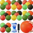 24 Pcs 6 Inch Dodgeball Playground Balls Colorful Inflatable Kickball Dodgeballs Sports Bouncy Balls for Kids and Adults in Ball Games Gym Yoga School Party Supplies