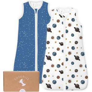 Baby Sleep Sack, 1.0 TOG Cozy Wearable Blanket, Soft Sleeping Bag with Zipper, Toddler Sleep Sack 0-3-6-12-24-3T