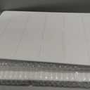 Home Bath Stone Mat 24"x16" (2-Pack) Quick-Dry, Non-Slip Diatomaceous Earth Mat, Stylish & Absorbent, White Straight
