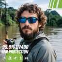 FEISEDY 3pack Polarized Sports Sunglasses for Men Women Fishing Running Baseball Outdoor UV400 Protection B9163