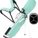 Lightweight Golf Stand Bag, 4-Way Full-Length Dividers, Holds Up to 10 Clubs, 3.7 lbs Golf Bag with Dual Straps & Stand for Driving Range, Par 3, and Standard Courses