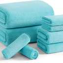 Soft Blue Washcloths And Towels
