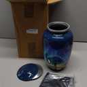 M MEILINXU Urn for Ashes Adult Male or Woman, Cremation Urns for Human Ashes Adult Man & Female, Funeral Decorative or Burial, Blue Galaxy and Starry Sky, Tree of Life Urn - Large Full Size