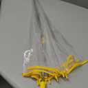 1 Pc Kids Clear Umbrella for Rain, Round Bubble Umbrella, Wide Coverage Arc 43 Inch, Auto Close, Windproof Strong Double Fiberglass Ribs With Spring Supporting for Each 6 Panels, Steel Shaft, Spoke Big