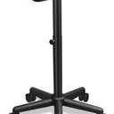 Salon Tray on Wheels, Salon Rolling Tray with Adjustable Height, Hair Stylist Tray, Suitable for Tattoo Tray and Dental Tray (Black)