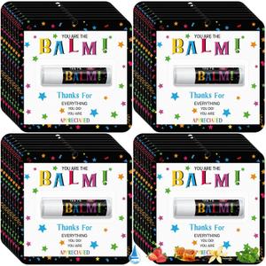 30 Pack Employee Appreciation Gifts Bulk Lip Balms, Thank You Gift for Staff Team Teachers Volunteers, Youre the Balm Mini Lip Balm for Office Events and Appreciation Favors (Assorted Flavor)