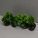 Der Rose Fake Plants 4 Packs Artificial Plants Small Faux Plants Black Bathroom Accessories for Halloween Bathroom Home Kitchen Coffee Table Office Desk Decor Indoor