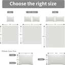 Easy-Going Twin Size Reversible Quilt Set with 1 Quilt and 1 Pillow Sham, Soft Bed Quilt Cover, Water Resistant Lightweight Microfiber Bedspread, Stain Resistant, Ivory/Ivory