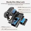 Ulecoce Keyless Entry Door Lock Set WiFi Smart App Control Door Lock for Front Door Keypad Deadbolt with 2 Knobs Auto Lock One Time Codes Easy Install, Black