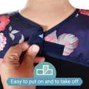 Celley 3 Pack Adult Bibs for Eating with Crumb Catcher Washable and Reusable Clothing Protectors for Elderly Women