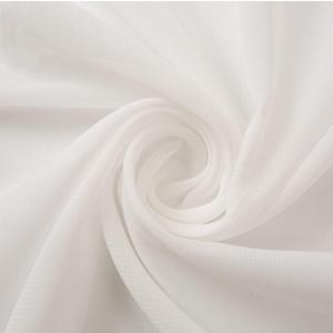58" Solid Color Chiffon Fabric Rustic Sheer Bridal Wedding Party Decorations Backdrop, Ivory, 5 Yards