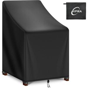 Kipiea Patio Chair Covers Waterproof Winter - Heavy Duty Lawn Outdoor Furniture Chair Covers with Anti UV and No Tears, No Fading (25.5" W x 25.5" D x 47" H)