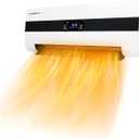 Wall Space Heater for Large Room 1500W PTC Ceramic Electric Heater 3s Fast Heating with Remote Control Electric Garage Heater Adjustable Thermostat Timer Overheat Protection 2025 Upgrade