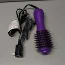 Dan Technology Blow Dryer Brush, 2 Inch Oval Titanium-Ceramic 4-in-1 Hot Air Brush & Hair Brush Blow Dryer for Fast Drying and Frizz-Resistant Volume 2 Speeds & 3 Heat Settings Lightweight 120V Purple