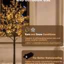 TYBEEU 6ft Lighted Baby's Breath Tree with 184 Warm White LED Lights, Dimmable, Ideal for Indoor & Outdoor Holiday Decor, Home, Garden, Wedding & Party