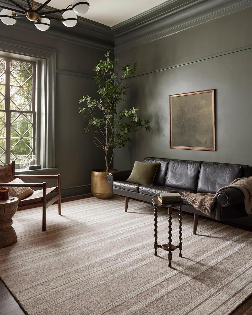 Loloi Magnolia Home by Joanna Gaines Rae Collection RAE-03 Clay/Ivory 9'-3" x 13' Area Rug