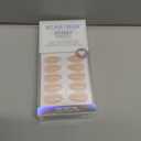 BTArtbox Short Almond Press On Nails - Aurora French Tip, Spring Glue On for Gifts, Natural Stick On in 16 Sizes - 30 Fake Nails Kit, Athena