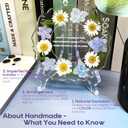 Nurse Appreciation Gifts for Women Resin Floral Keepsake Plate Decor with Pressed Real Flowers (Blue & White) Nurses Week Gifts & Thank You Gift for Nurse Female