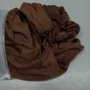 Fitted Spandex Rectangle Tablecloth, Soft Skin Friendly Non Pilling Breathable Fabric Table Cover with Elastic Band for Dining Gathering Party Banquet Decoration 42 x 72 Inch Brown