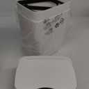 2 Pack 2.7 Gal Bathroom Trash Can with Lid, Automatic Trash Can Small Smart Garbage Can Touchless, Slim Motion Sensor Waterproof Plastic Trash Bins for Bedroom Office Kitchen Toilet (White)